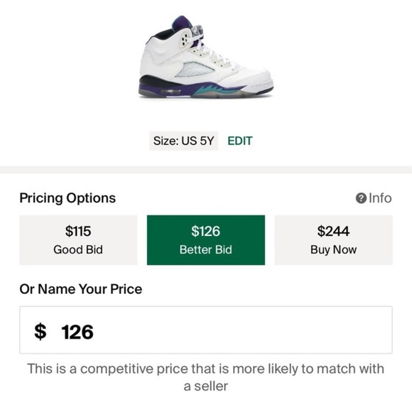 Jordan 5 Retro Grape (2013) (GS) - Picture 4 of 4